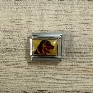 Rottweiler Italian Charm Bracelet Link
